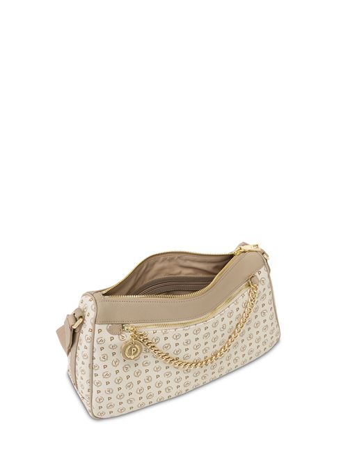 Borsa A Tracolla In Pvc Heritage Logo Classic Avorio/ghiaccio POLLINI | TE8526PP0IQ11/10A